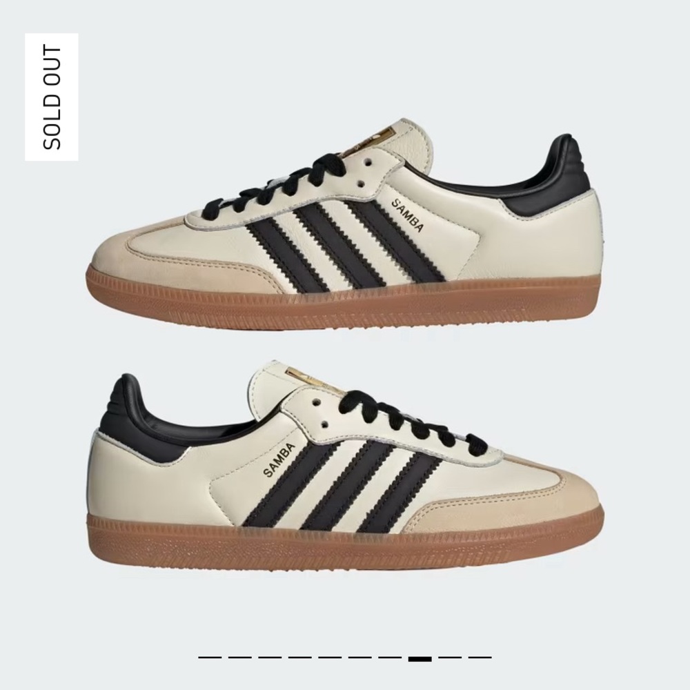 Adidas Samba OG Cream White Sand Strata (Women's)